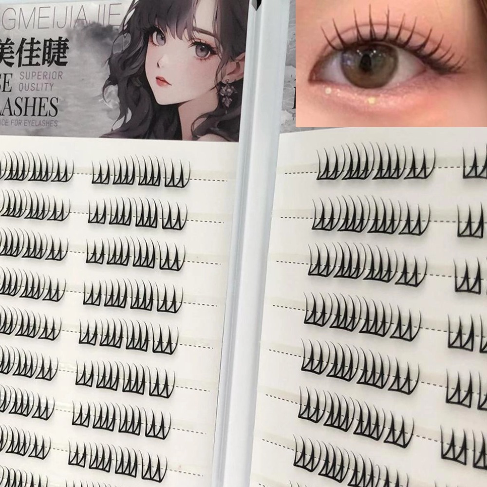 Eyelash Extension Korea - U Şekli Tutkalsız Takma Kirpikler Büyük